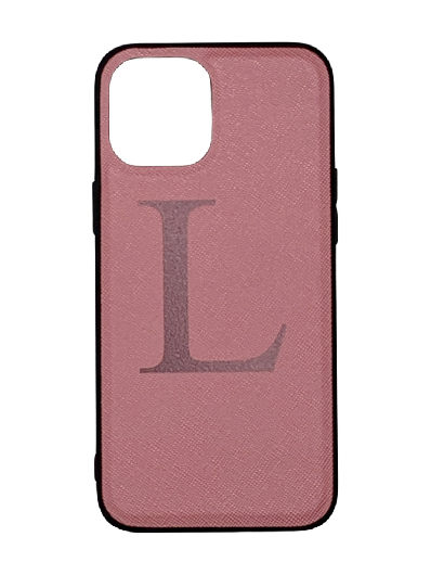 Rose Pink Personalised Saffiano Leather Phone Case with Contrasting Bu –  Willow of London